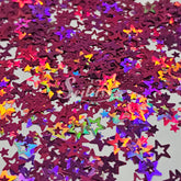 Seikiss Retro Stars Shape Glitter - Pink Glitter